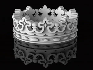crown ring 3D Print Model