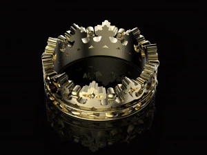crown ring 3D Print Model