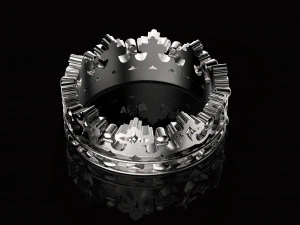 crown ring 3D Print Model