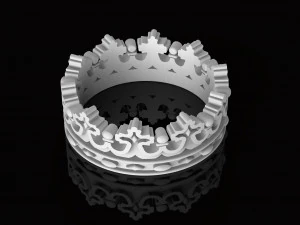 crown ring 3D Print Model