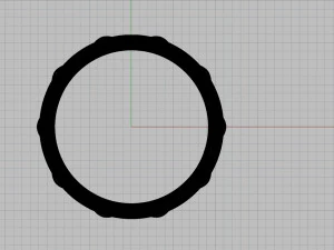 crown ring 3D Print Model