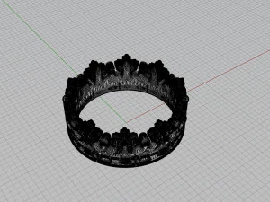 crown ring 3D Print Model