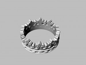 crown ring 3D Print Model