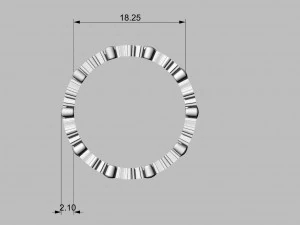 crown ring 3D Print Model