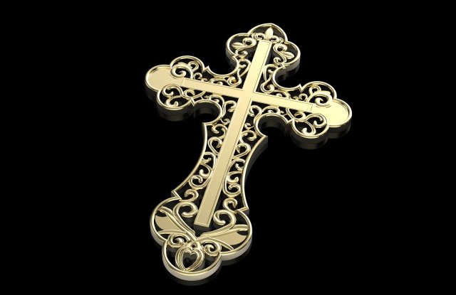 openwork cross 3D Print Model .c4d .max .obj .3ds .fbx .stl .blend 