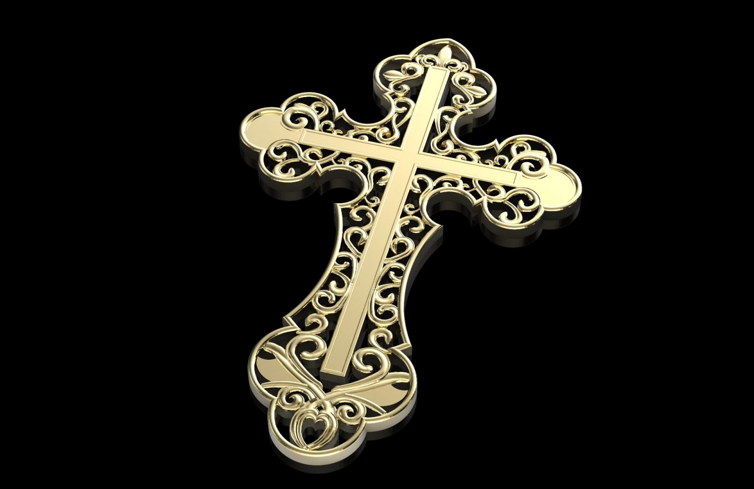 openwork cross 3D Print Model .c4d .max .obj .3ds .fbx .stl .blend 