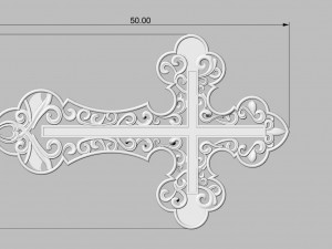 openwork cross 3D Print Model