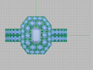 ring with emerald 3D-Druckmodell
