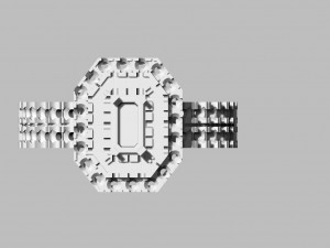 ring with emerald 3D-Druckmodell