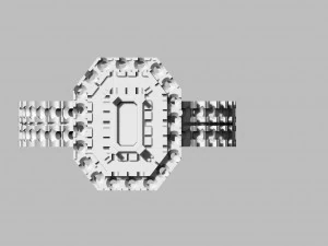 ring with emerald 3D Print Model