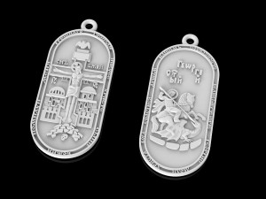 pendant with george the victorious 3D प्रिंट मॉडल
