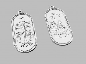 pendant with george the victorious 3D प्रिंट मॉडल