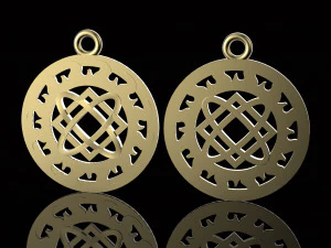 pendant with slavic symbol 3D Print Model