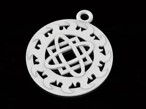 pendant with slavic symbol 3D Print Model