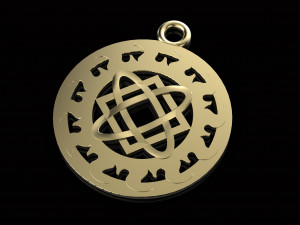 pendant with slavic symbol 3D Print Model