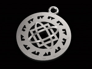 pendant with slavic symbol 3D Print Model