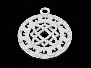 pendant with slavic symbol 3D Print Model