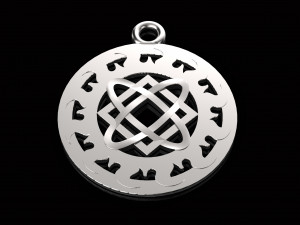 pendant with slavic symbol 3D Print Model