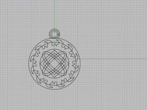 pendant with slavic symbol 3D Print Model