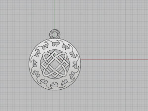 pendant with slavic symbol 3D Print Model