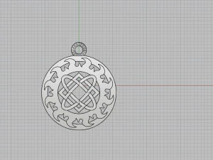 pendant with slavic symbol 3D Print Model