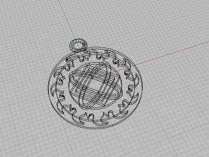 pendant with slavic symbol 3D Print Model