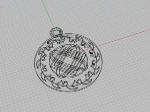 pendant with slavic symbol 3D Print Model