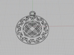 pendant with slavic symbol 3D Print Model
