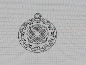pendant with slavic symbol 3D Print Model