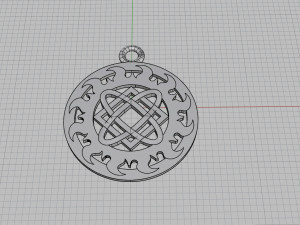 pendant with slavic symbol 3D Print Model