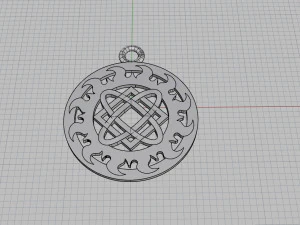 pendant with slavic symbol 3D Print Model