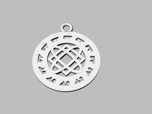 pendant with slavic symbol 3D Print Model
