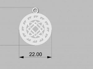 pendant with slavic symbol 3D Print Model