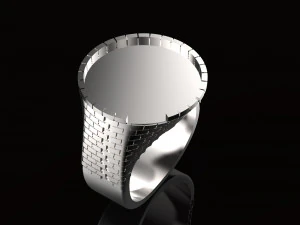 ring with brick wall 3D Print Model
