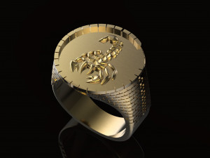 ring with brick wall 3Dプリントモデル