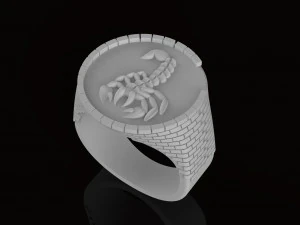 ring with brick wall 3D Print Model