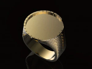 ring with brick wall 3D Print Model