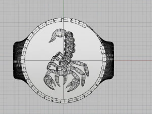 ring with brick wall 3D Print Model