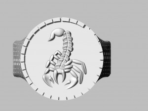 ring with brick wall 3Dプリントモデル