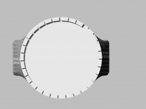 ring with brick wall 3Dプリントモデル