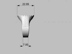 ring with brick wall 3Dプリントモデル