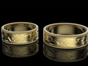wedding rings 3Dプリントモデル