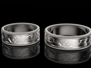 wedding rings 3D Print Model