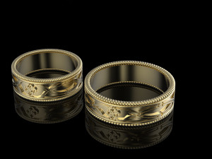 wedding rings 3D Принт Модель