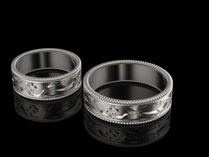 wedding rings 3D Print Model