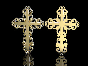 jewelry cross Model do druku 3D