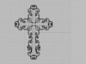 jewelry cross 3D Print Model