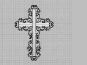 jewelry cross 3Dプリントモデル