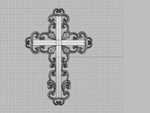 jewelry cross 3D Print Model
