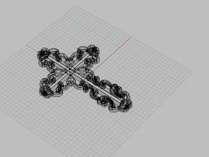 jewelry cross 3D Print Model
